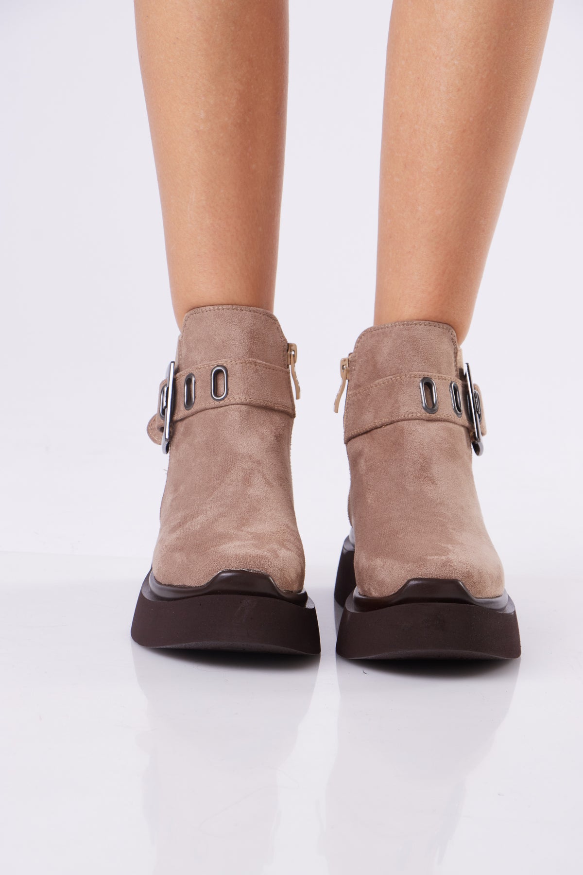 Women’s Ankle Boots with Buckle Detail
