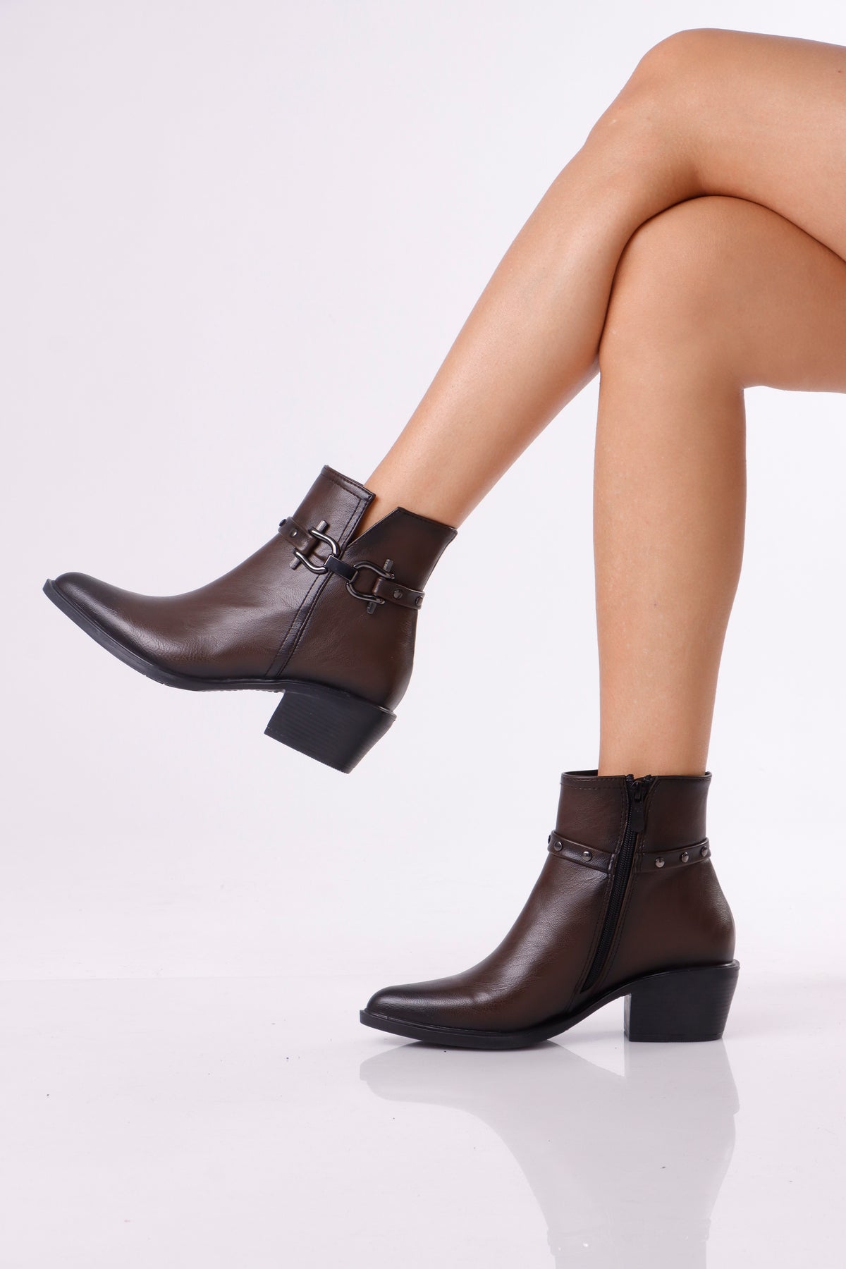 Women’s Ankle Boots with Strap Detail