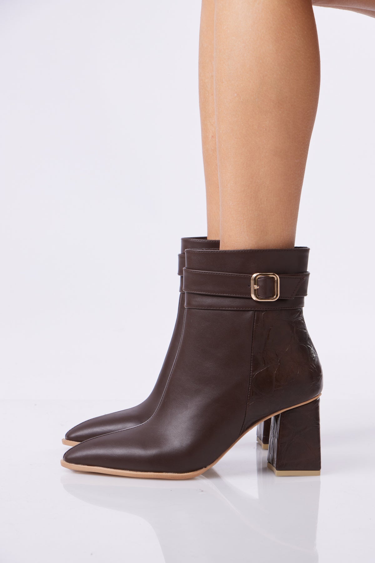 Classic Buckle Ankle Boots