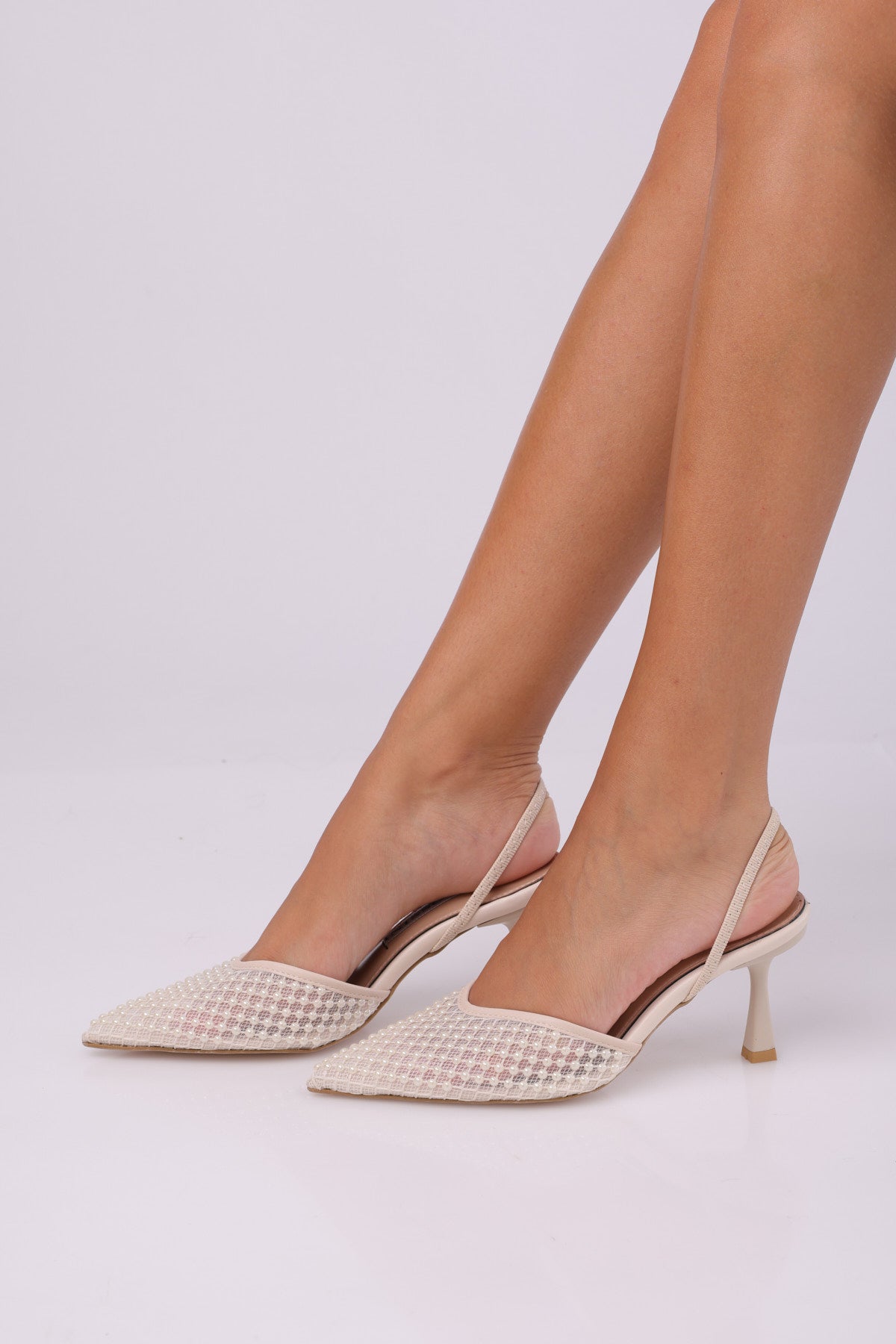 Pearl Slingback Heels