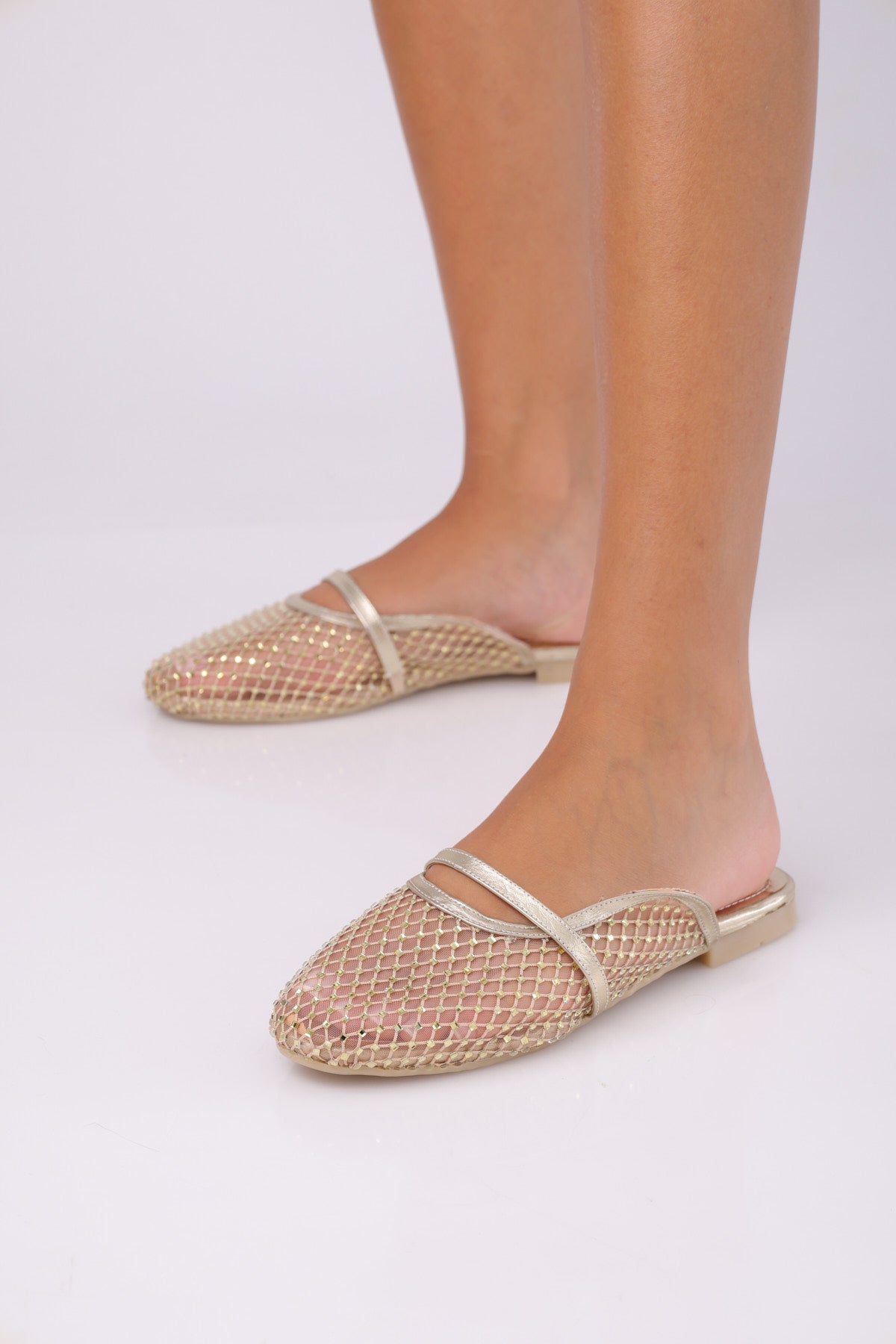Shiny slippers