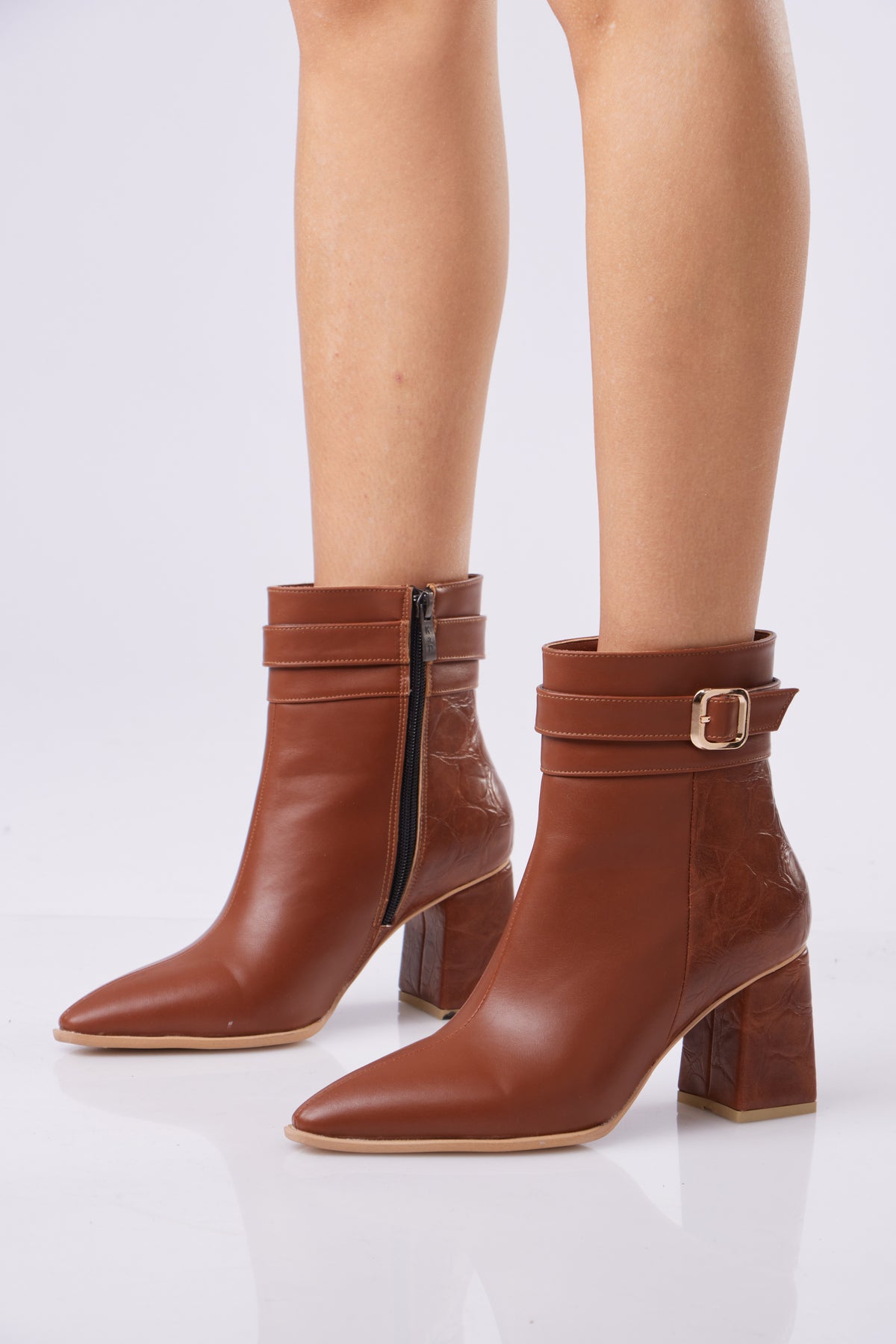Classic Buckle Ankle Boots