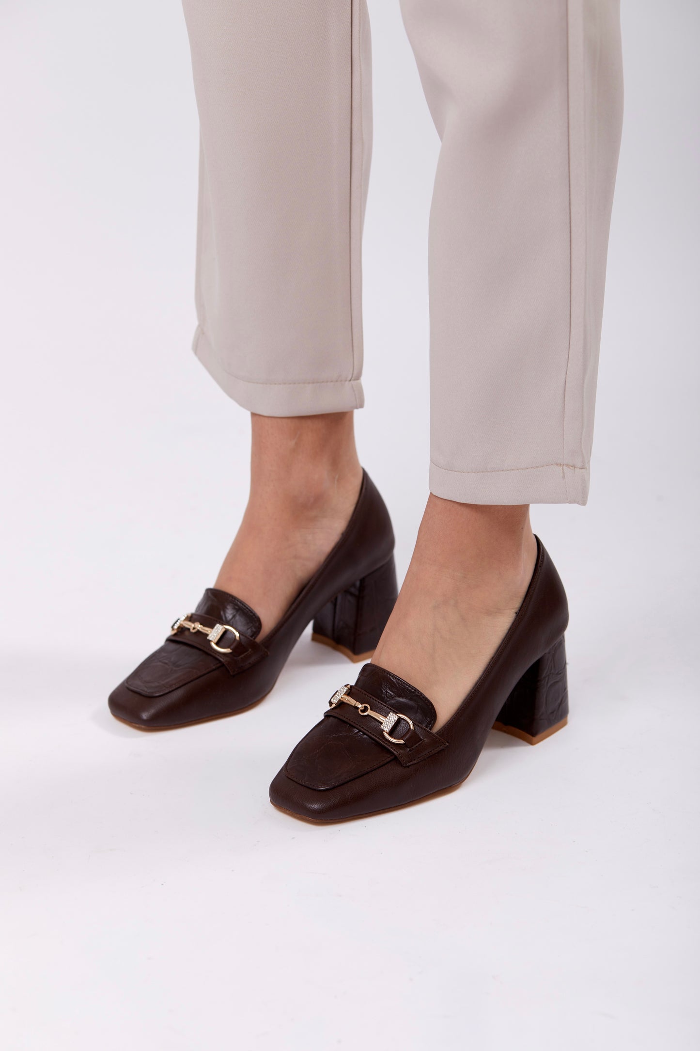 Heel Loafer Pumps