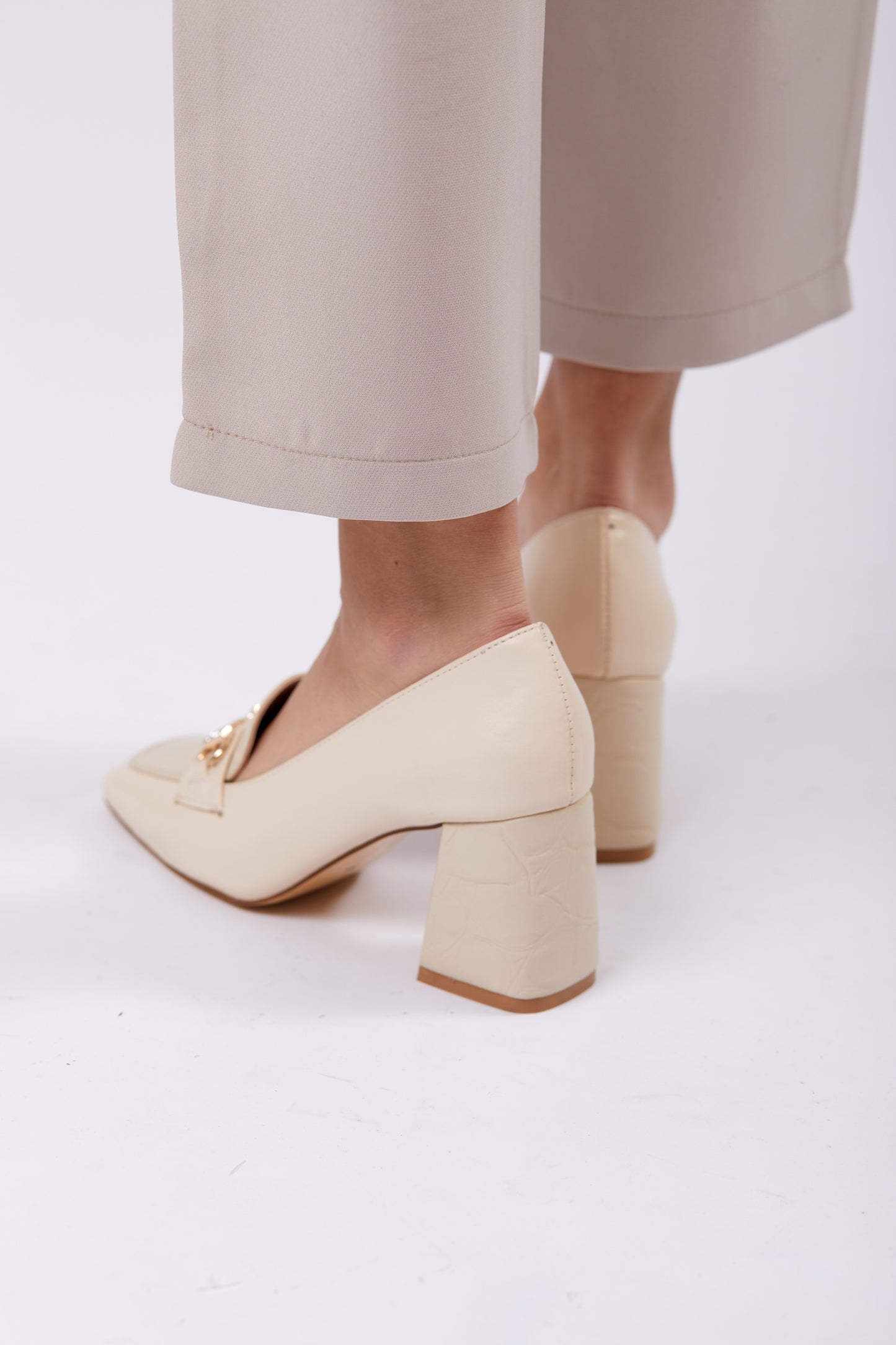 Heel Loafer Pumps