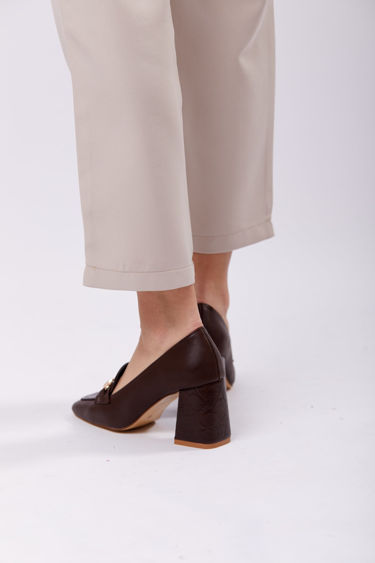 Heel Loafer Pumps