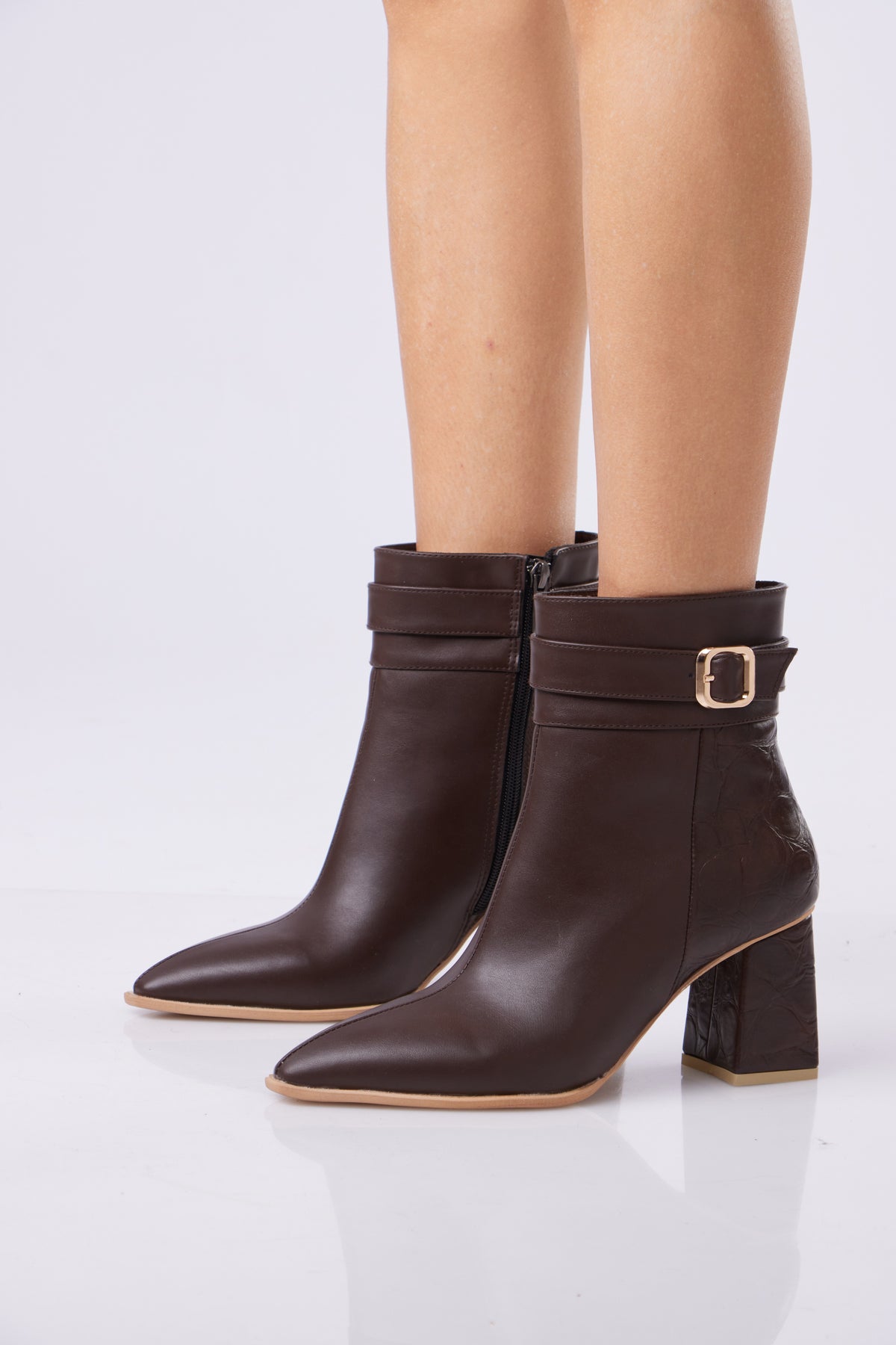 Classic Buckle Ankle Boots