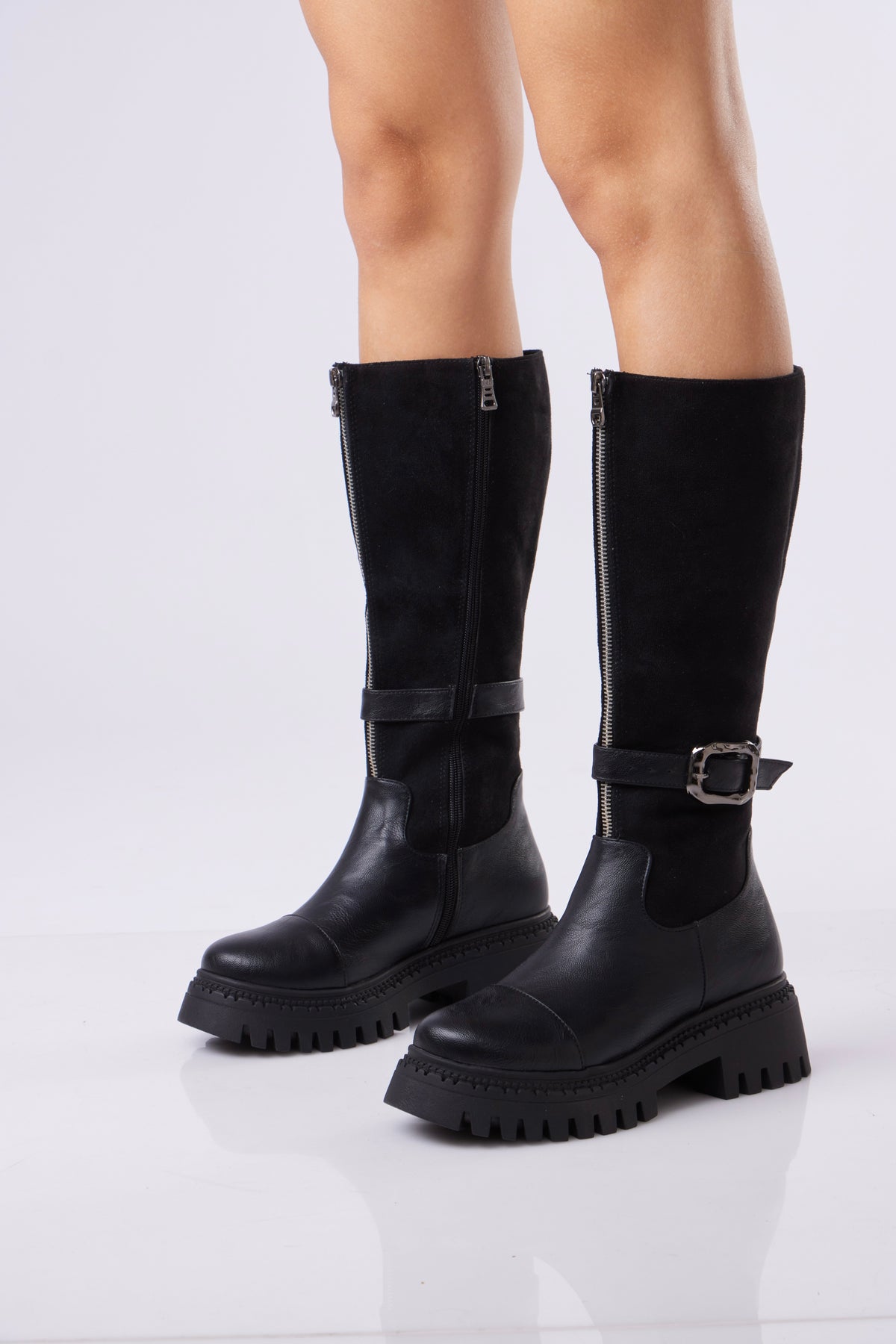 Urban Buckle Boots