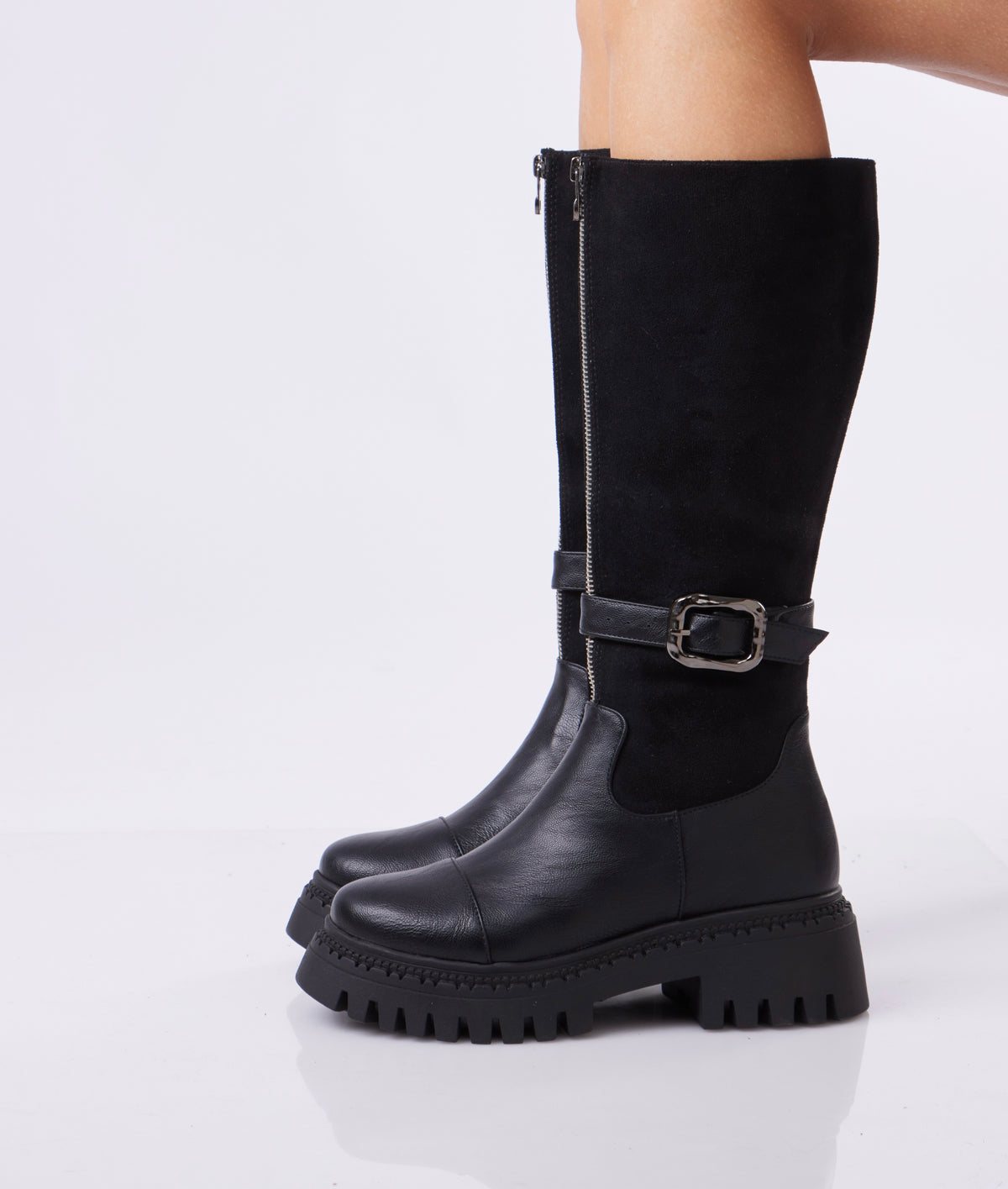Urban Buckle Boots