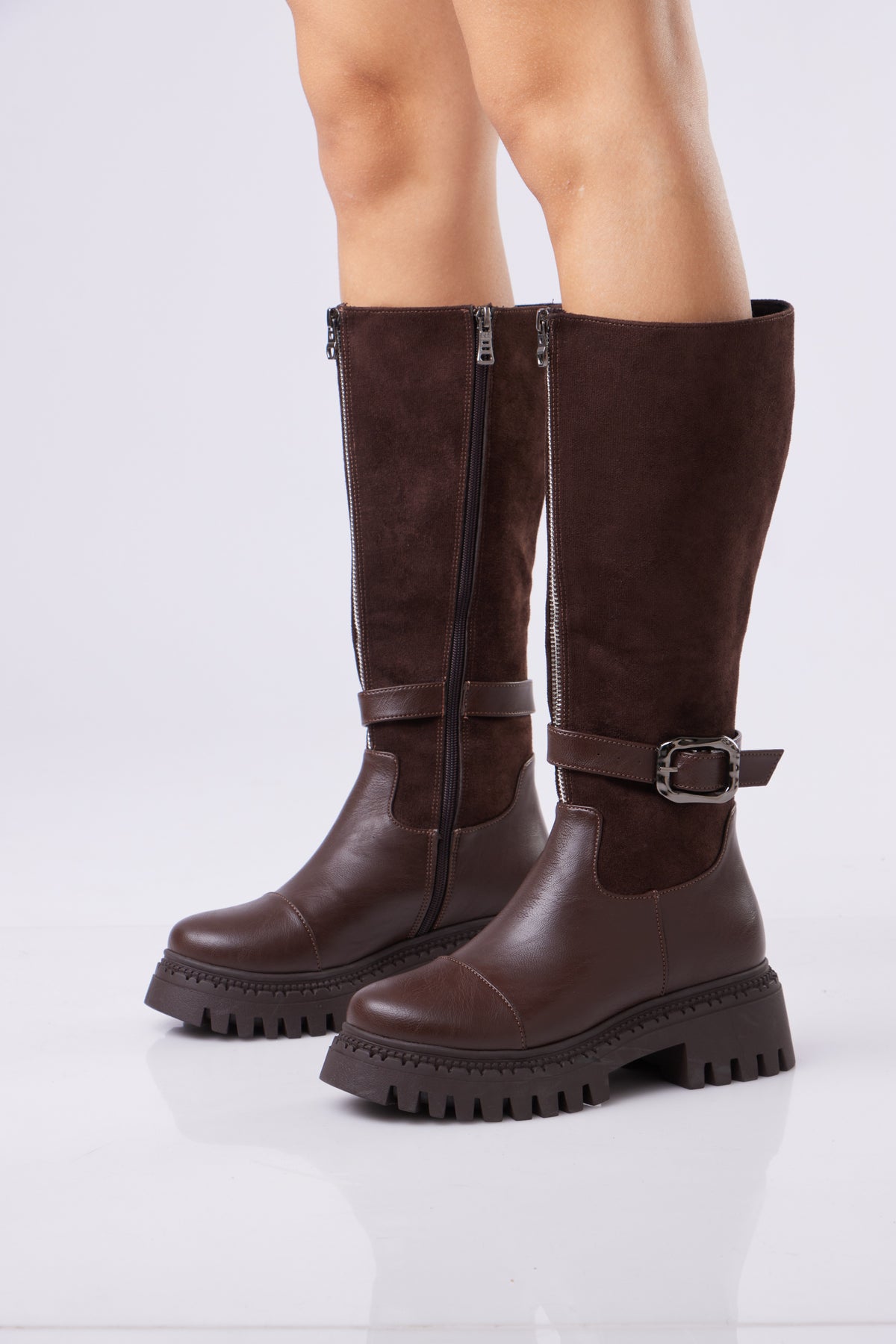 Urban Buckle Boots