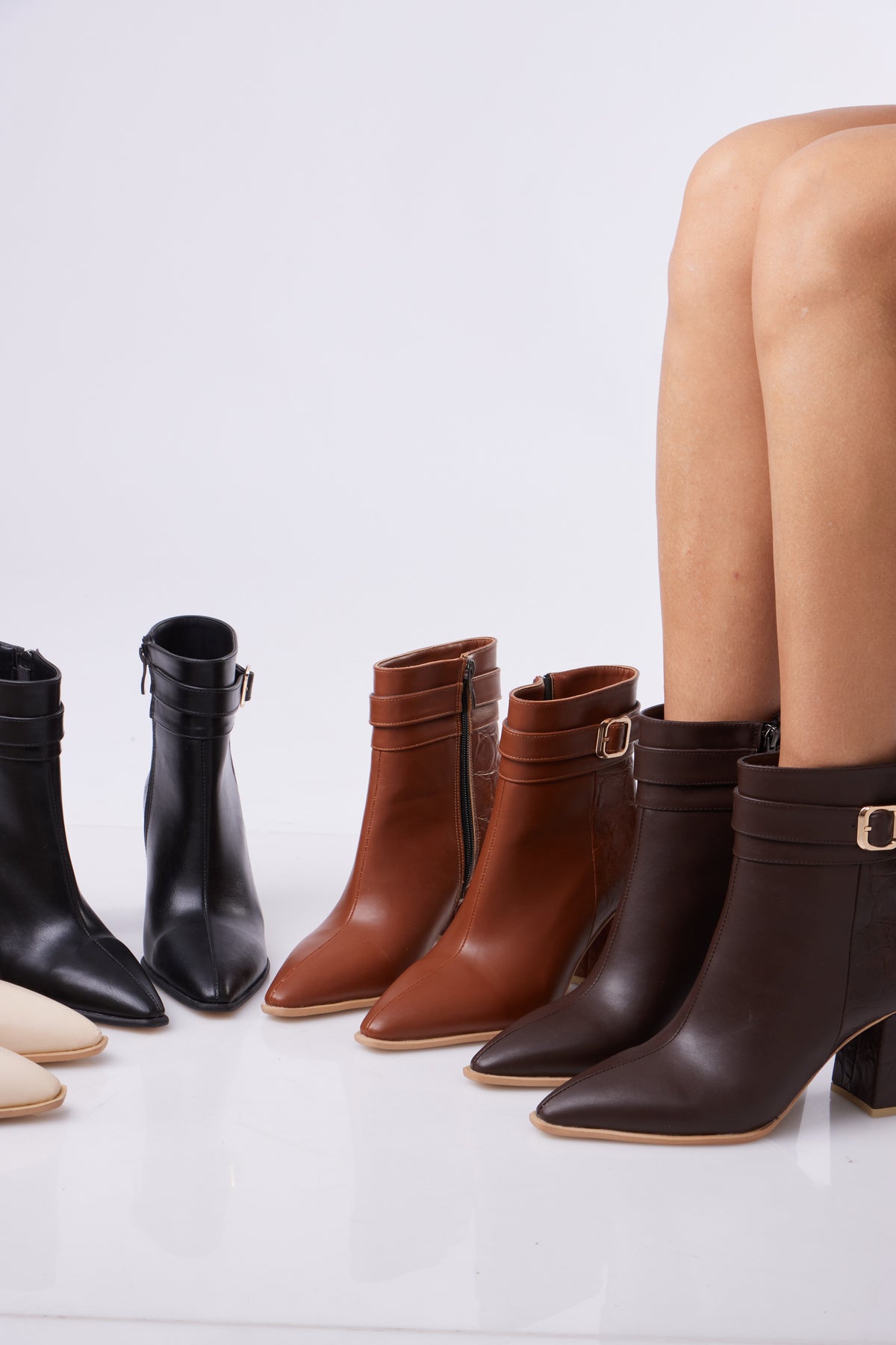 Classic Buckle Ankle Boots