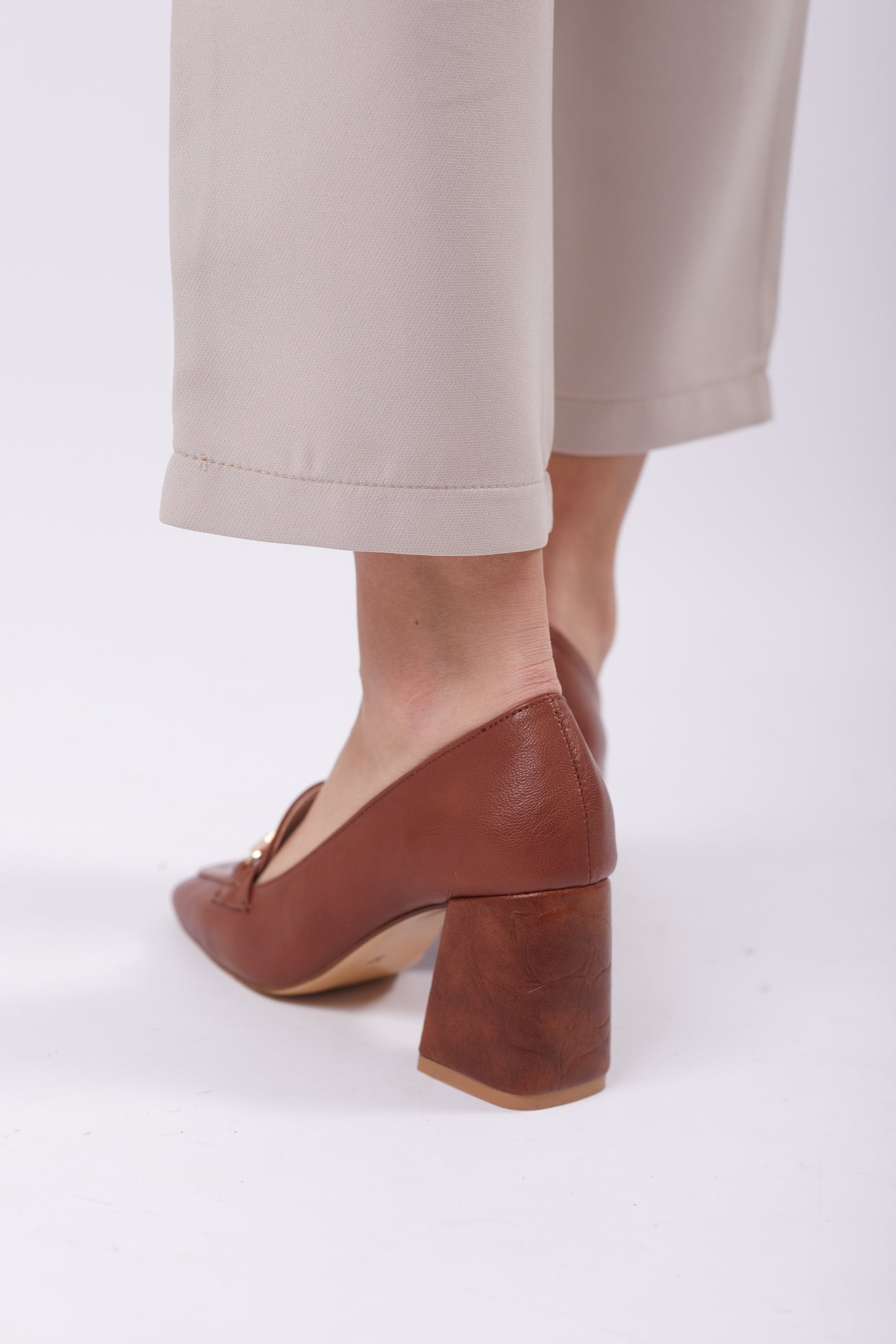 Heel Loafer Pumps