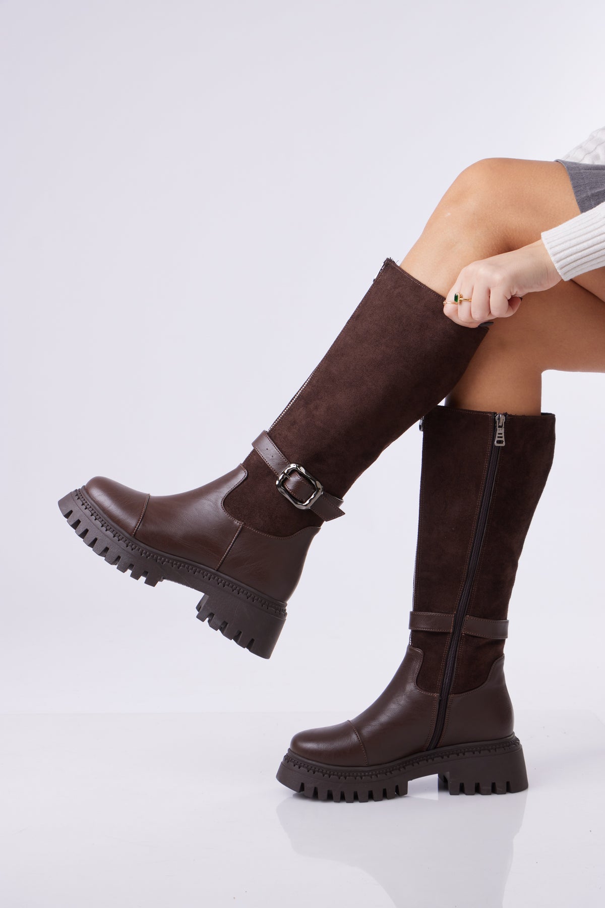 Urban Buckle Boots