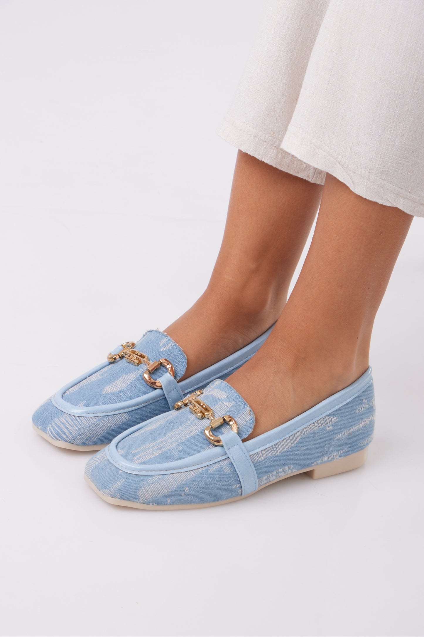 Denim Flats