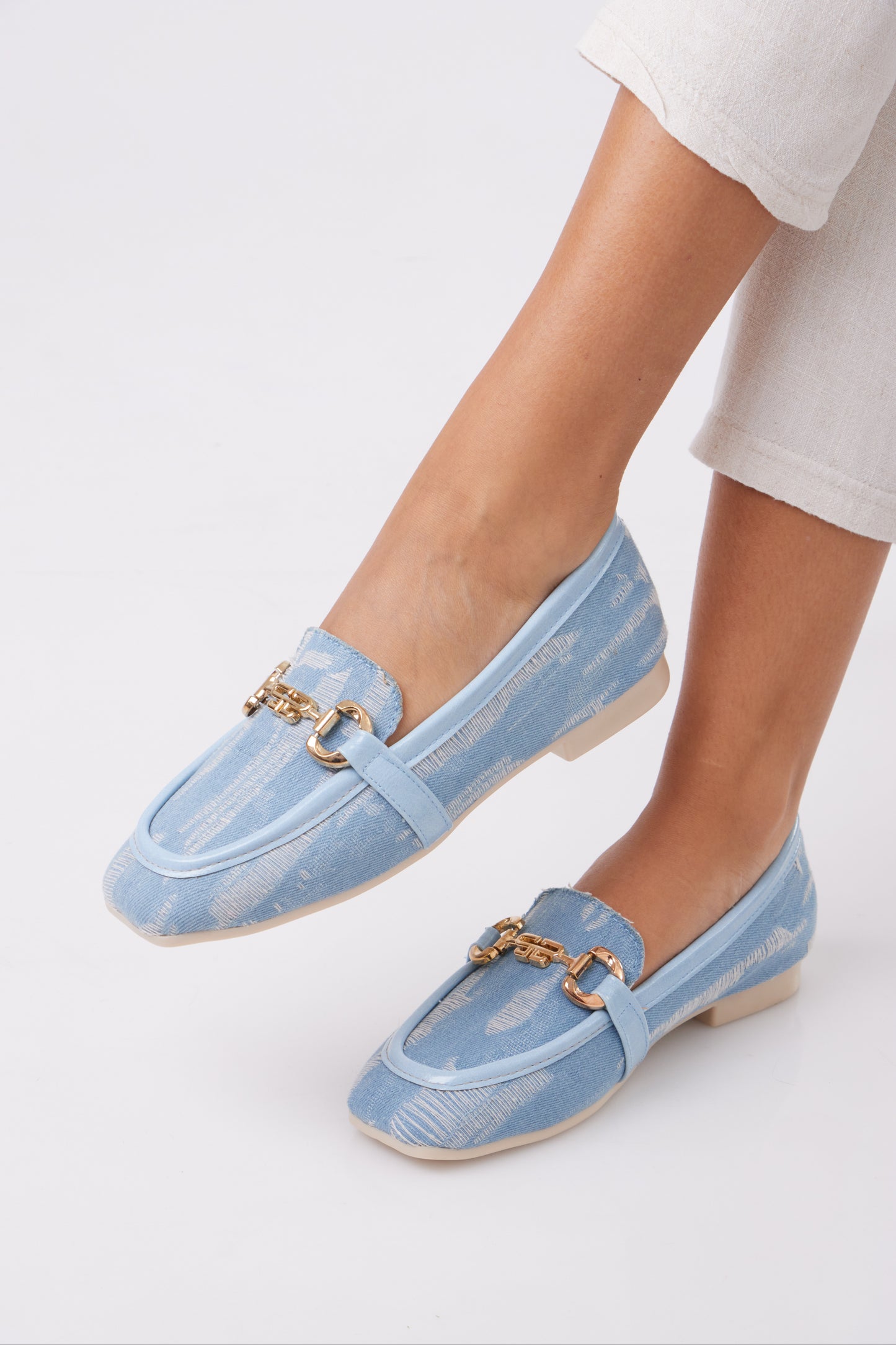 Denim Flats