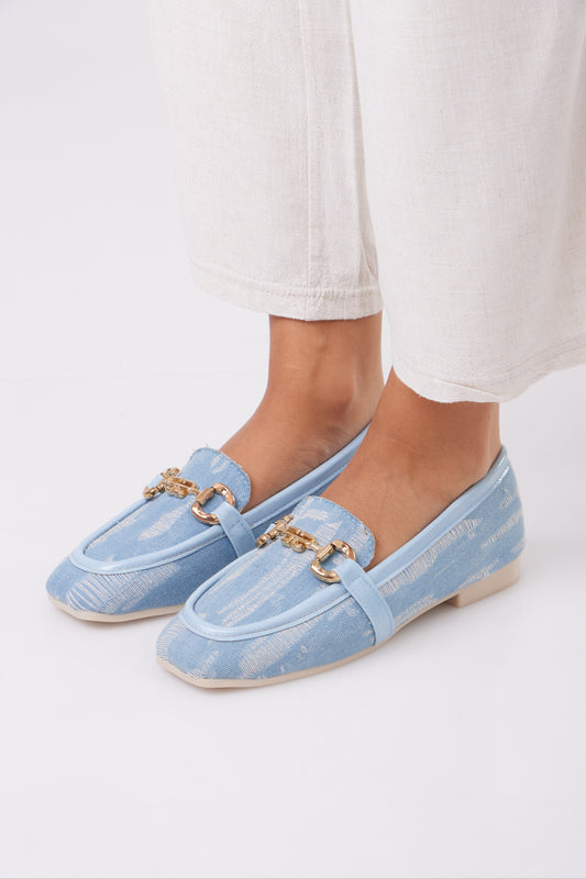 Denim Flats