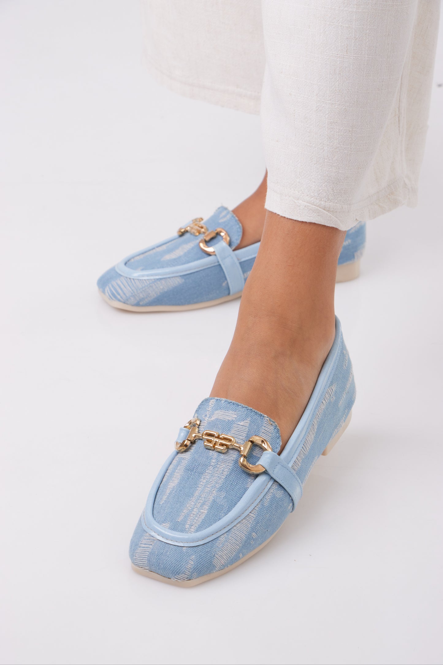 Denim Flats