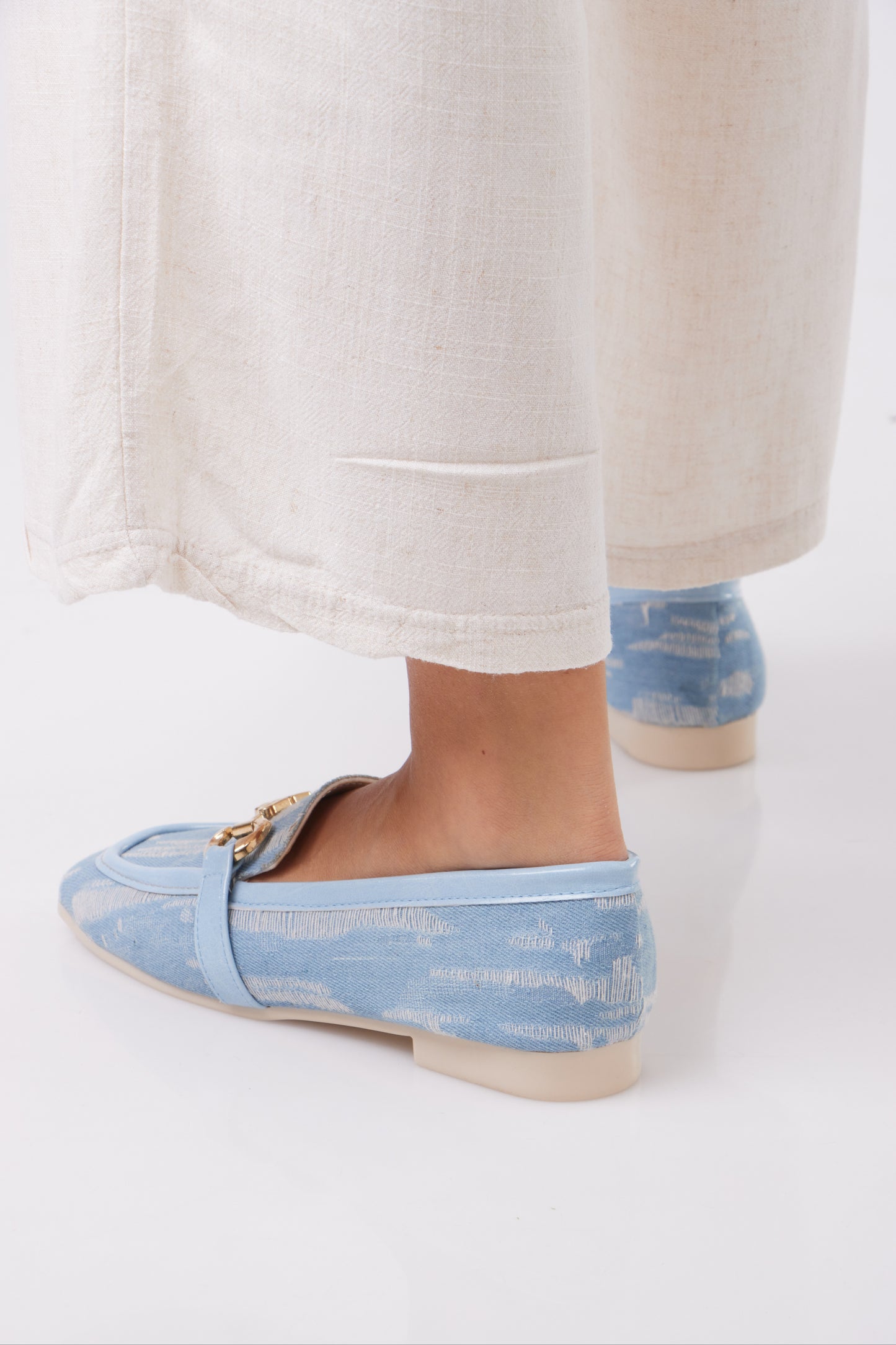 Denim Flats