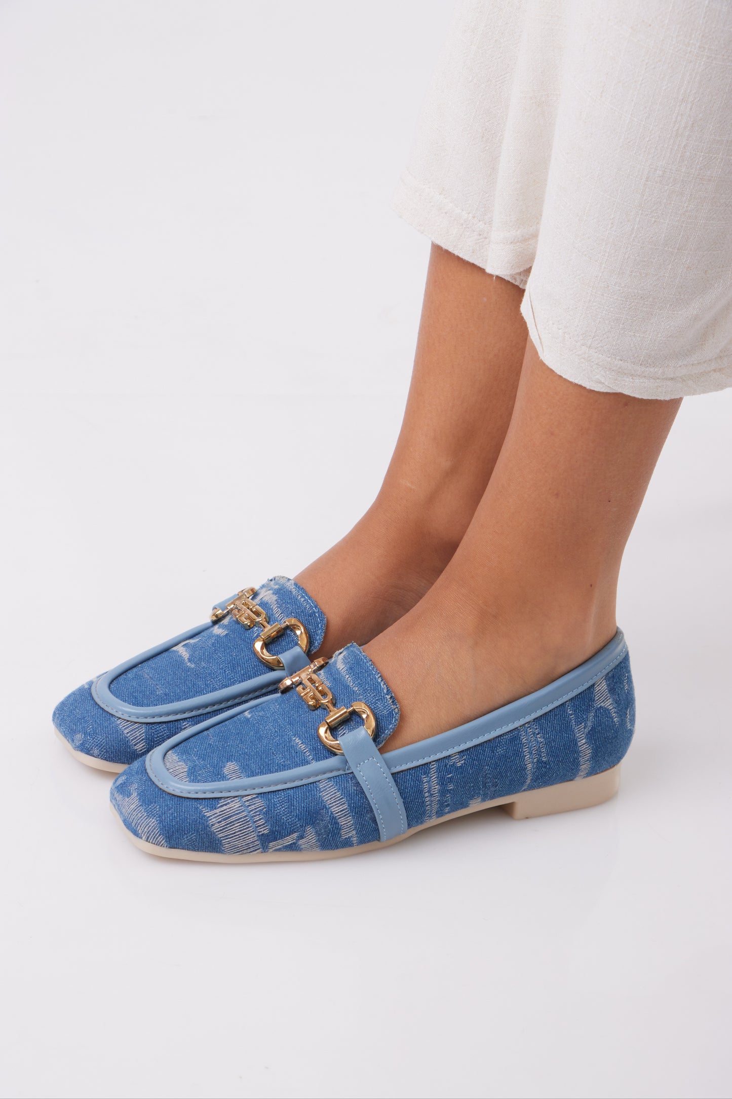 Denim Flats