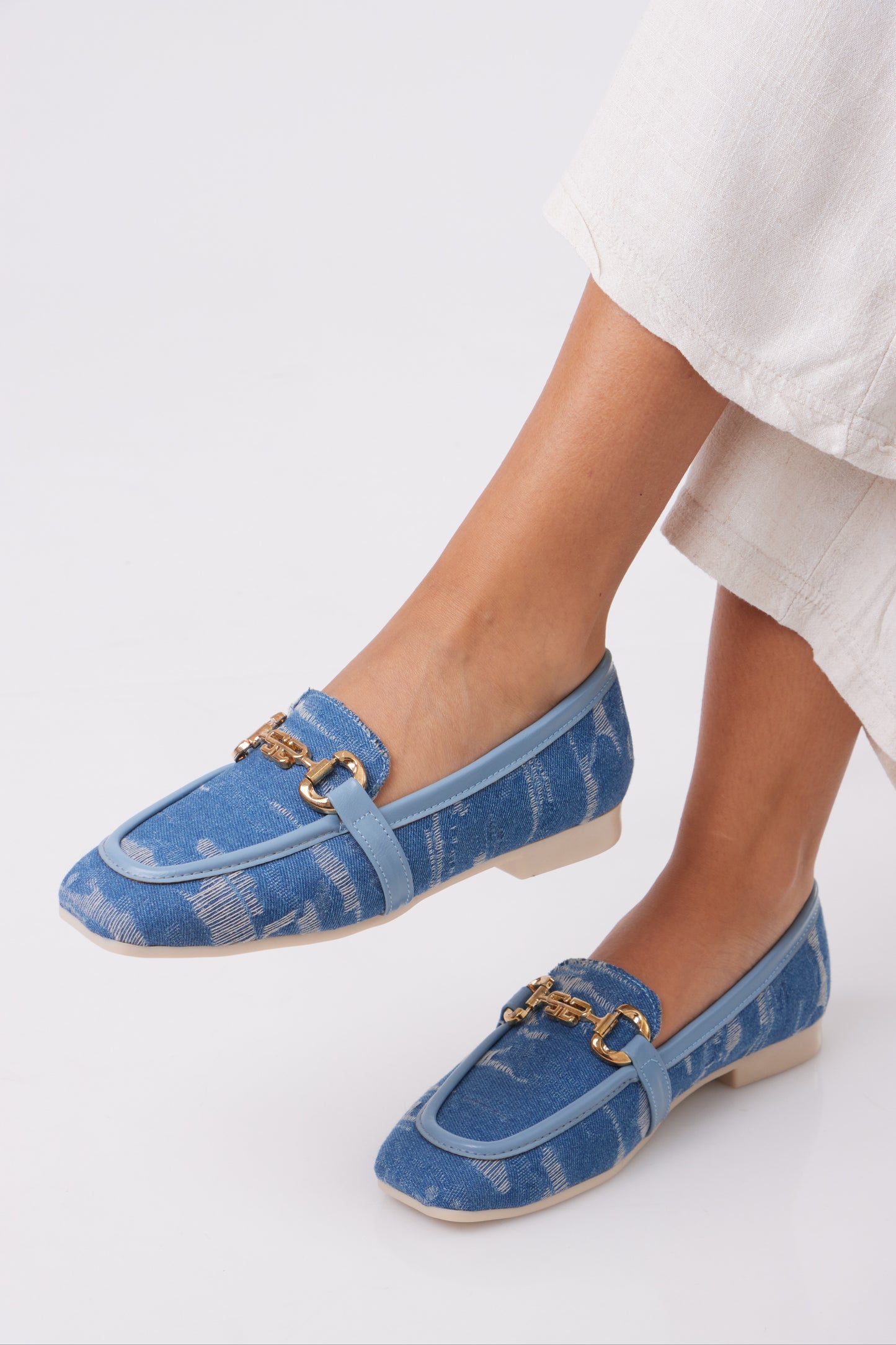 Denim Flats