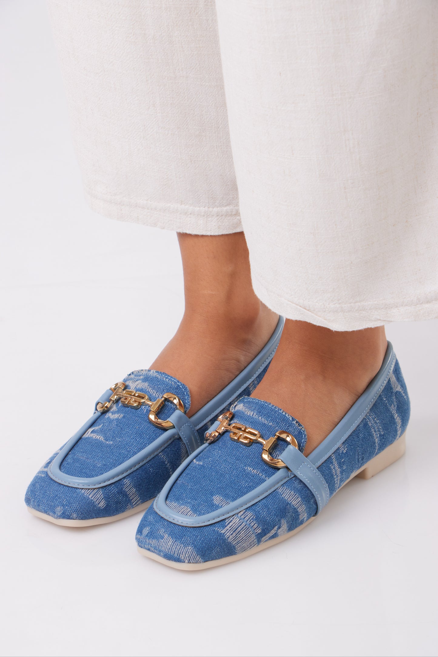 Denim Flats