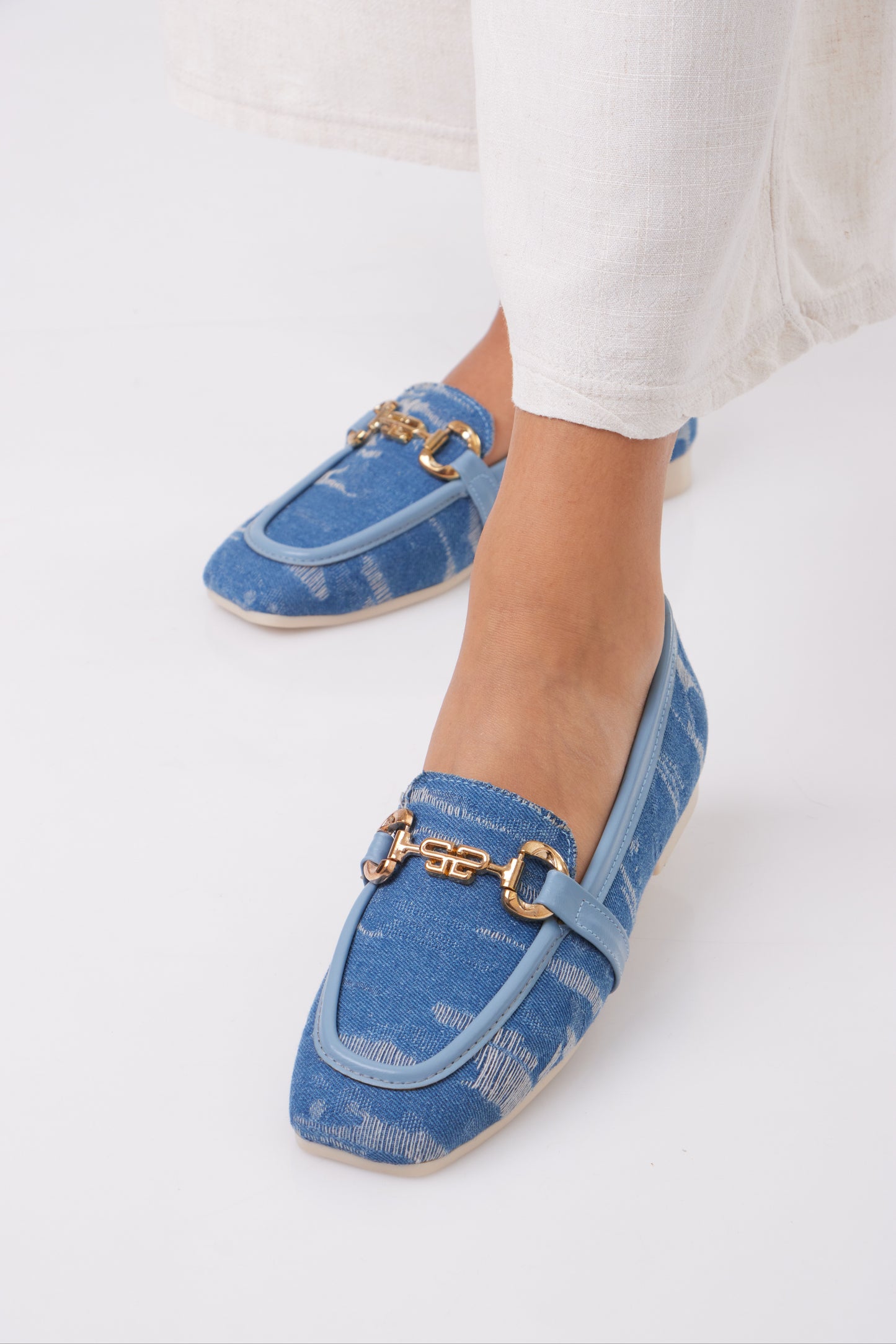 Denim Flats