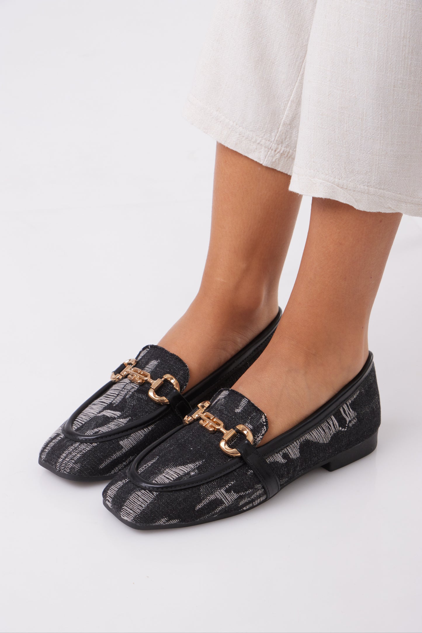 Denim Flats