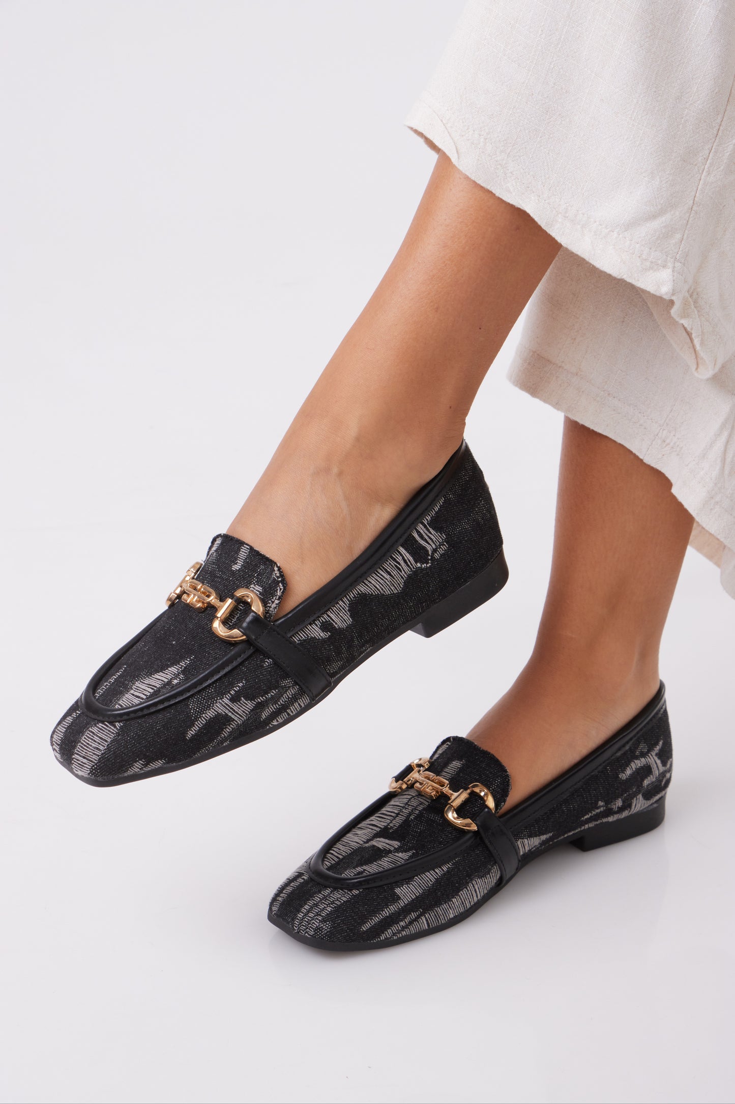 Denim Flats