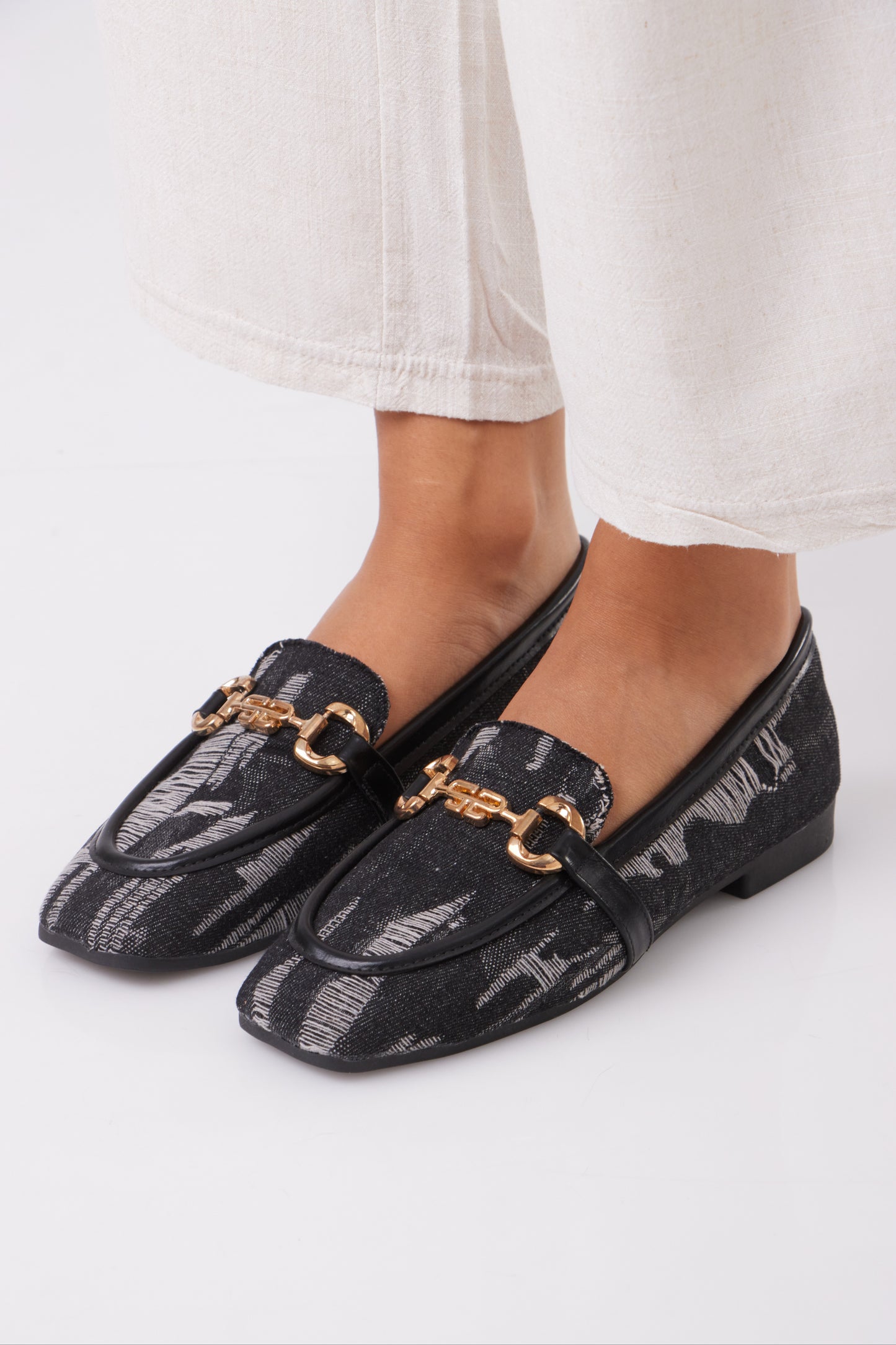 Denim Flats