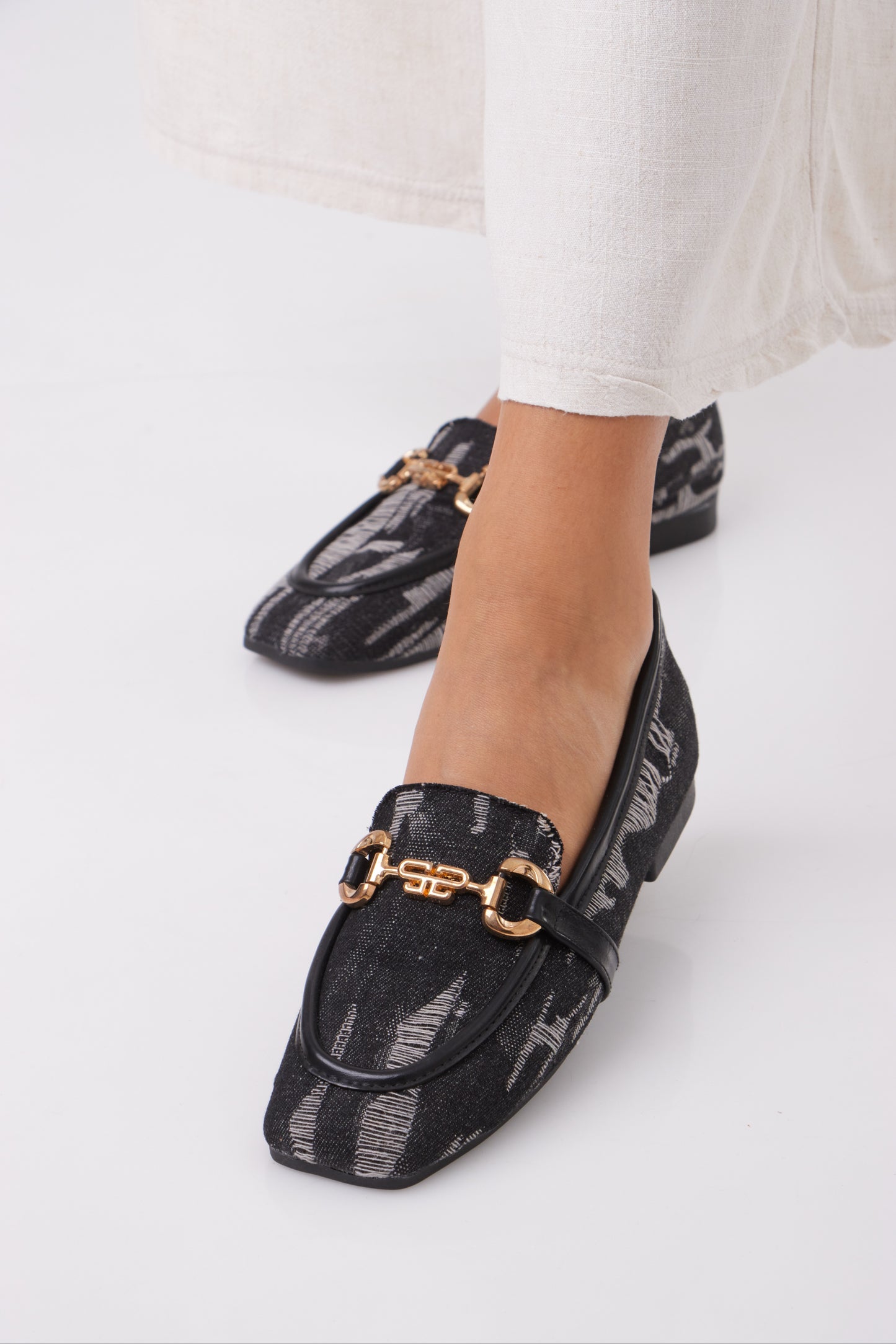 Denim Flats