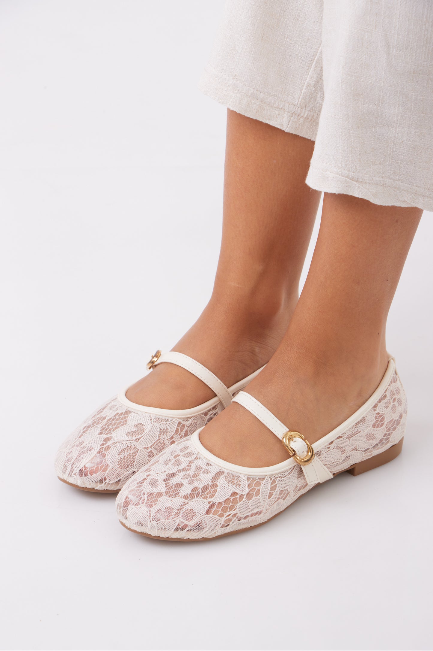 Dentelle mary janes
