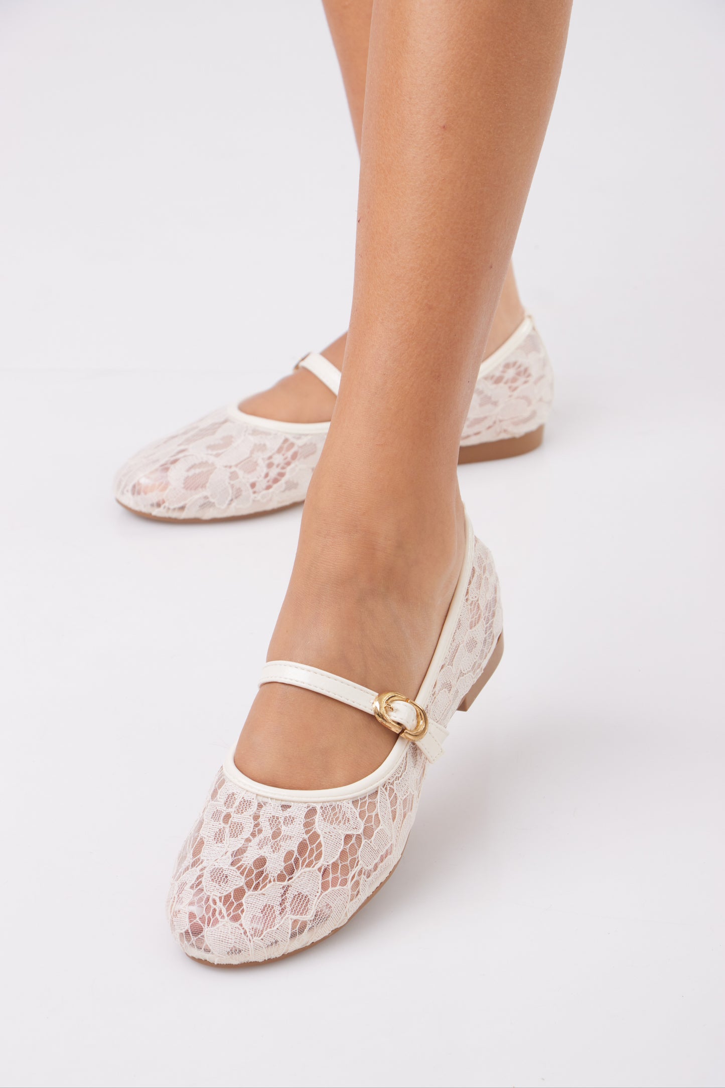 Dentelle mary janes