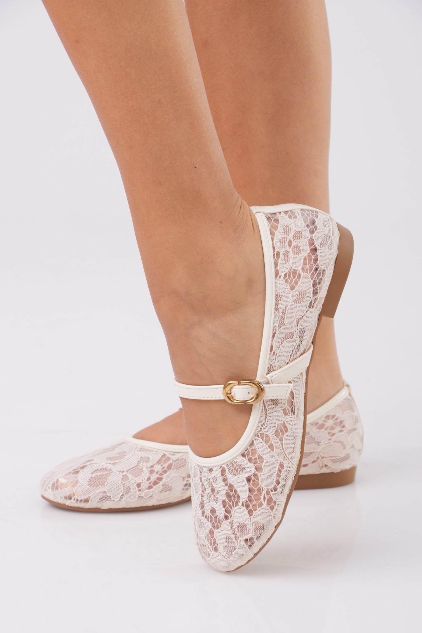 Dentelle mary janes