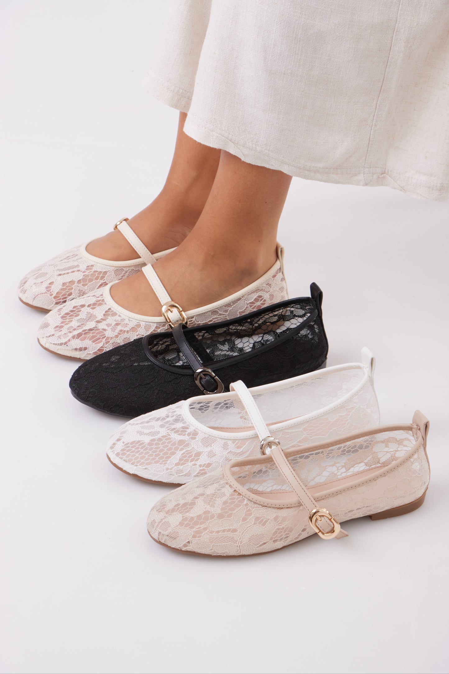 Dentelle Amour Flats