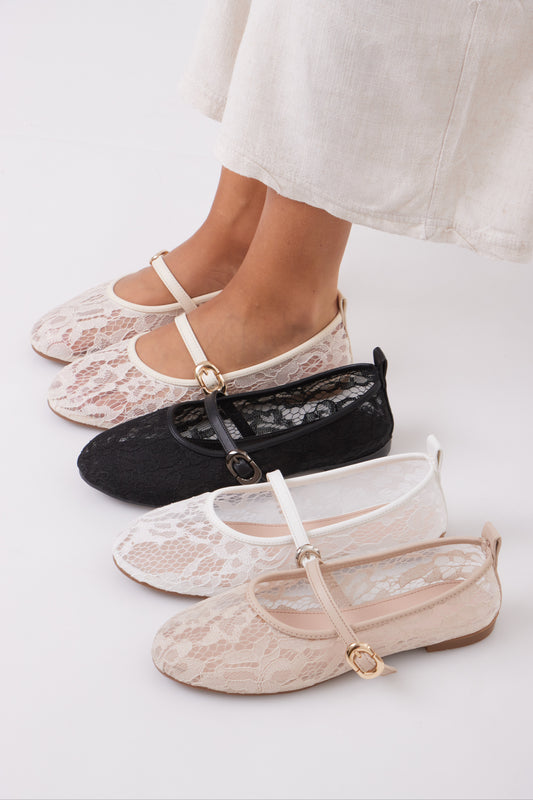 Dentelle Amour Flats