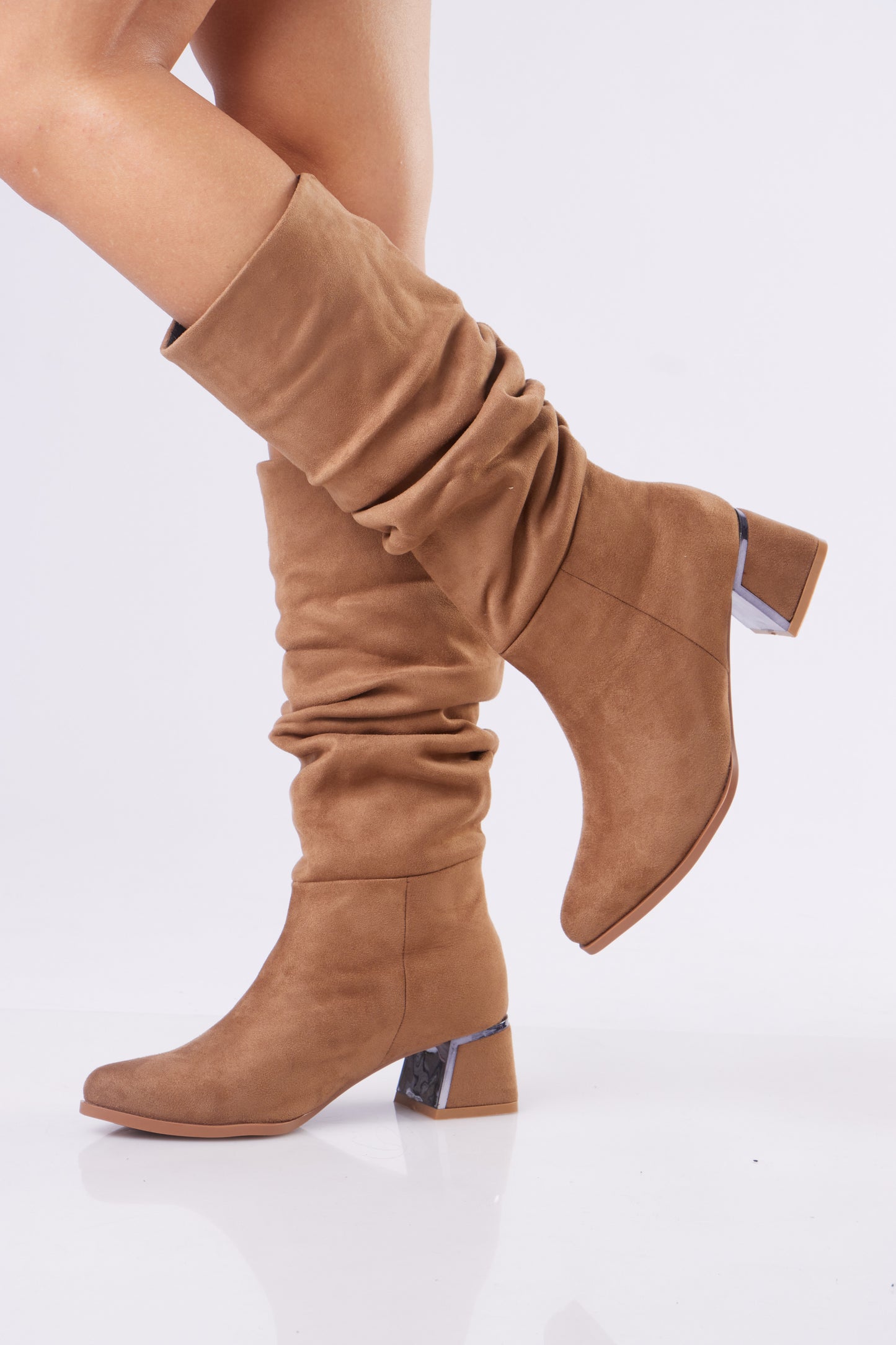 Women’s Suede Slouch Mid-Calf Boots