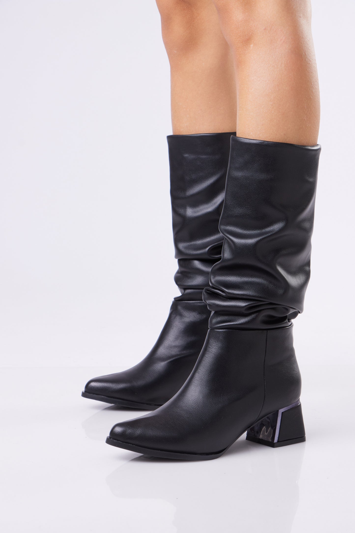 Women’s Suede Slouch Mid-Calf Boots