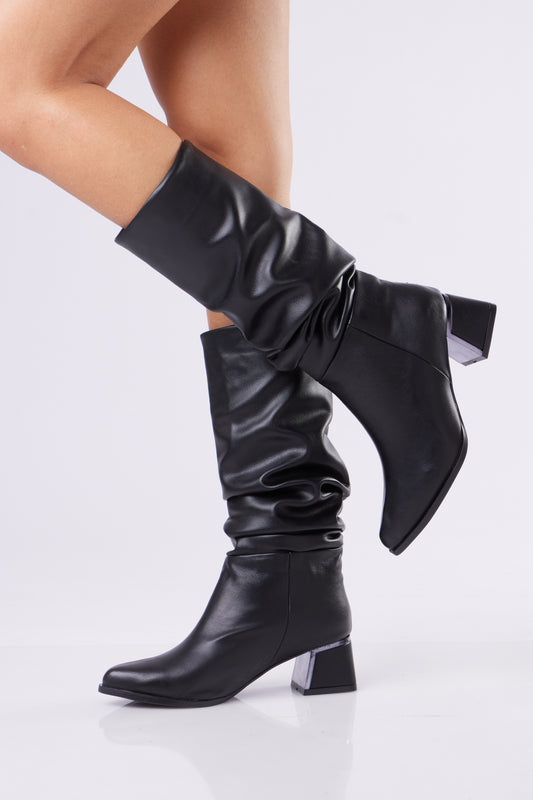 Women’s Suede Slouch Mid-Calf Boots