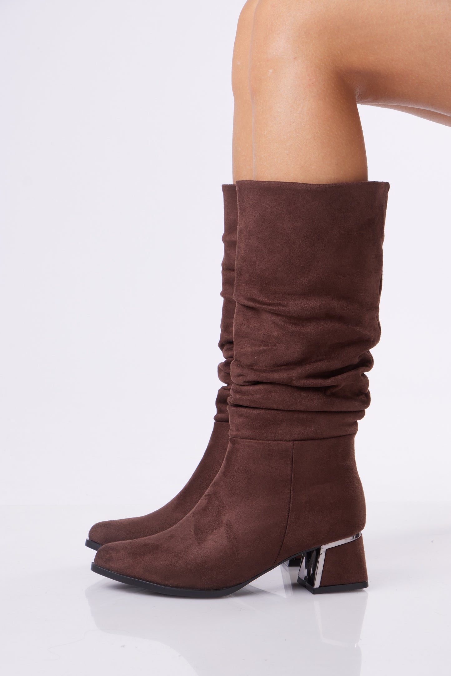 Women’s Suede Slouch Mid-Calf Boots