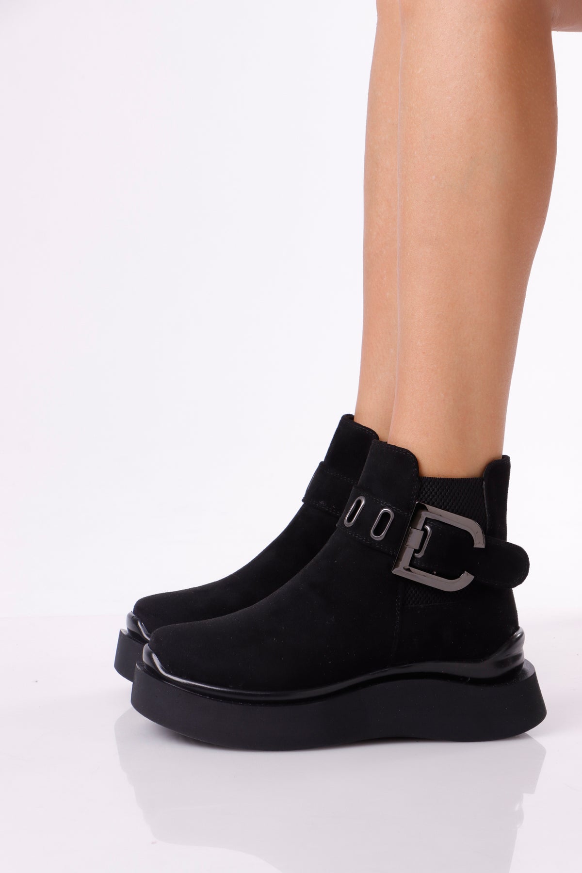 Women’s Ankle Boots with Buckle Detail