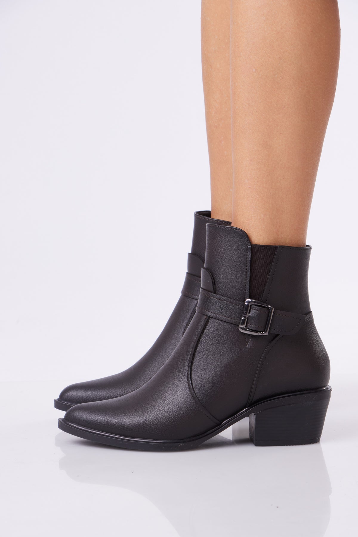 Women’s Ankle Boots with Buckle Strap