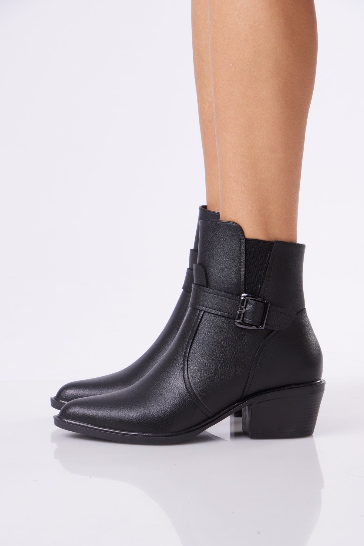Women’s Ankle Boots with Buckle Strap