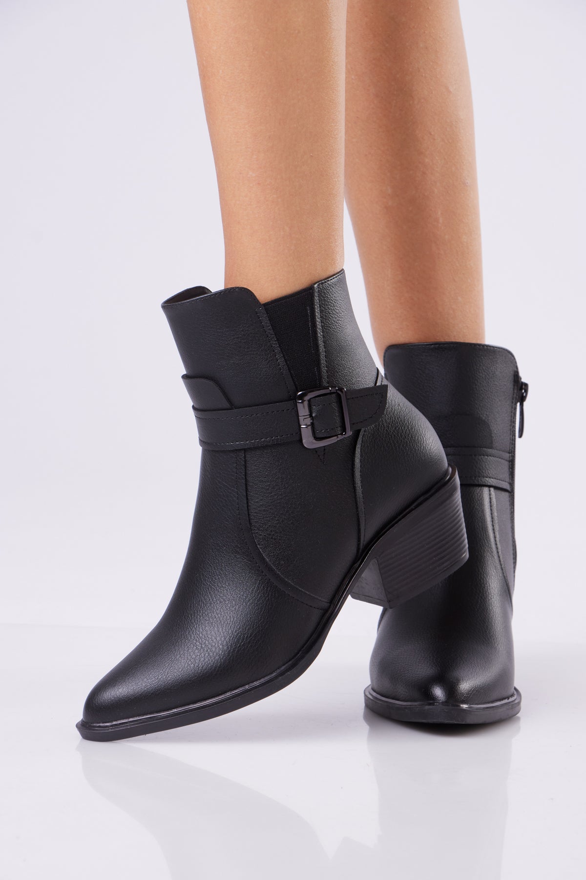 Women’s Ankle Boots with Buckle Strap