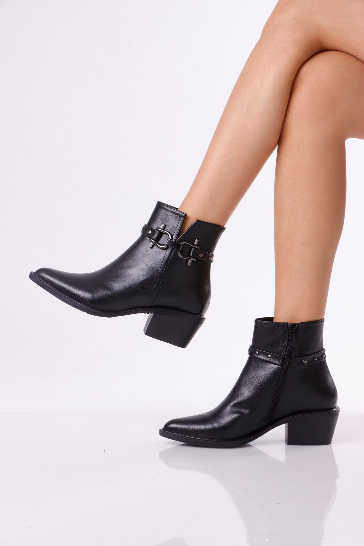Women’s Ankle Boots with Strap Detail