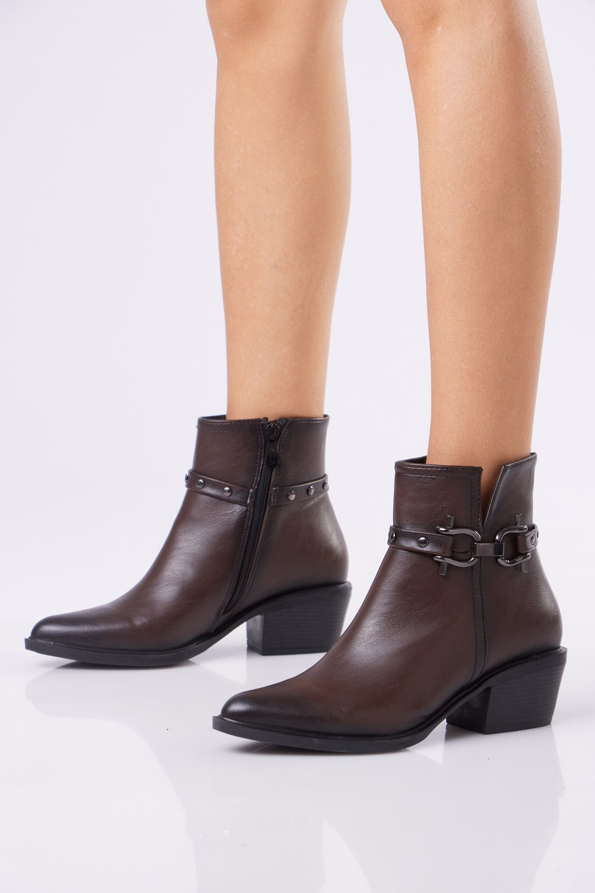 Women’s Ankle Boots with Strap Detail